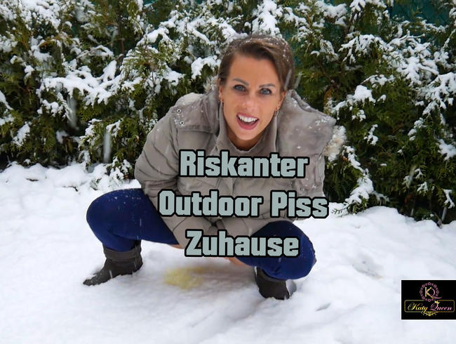 Riskanter OUTDOOR PISS Zuhause!