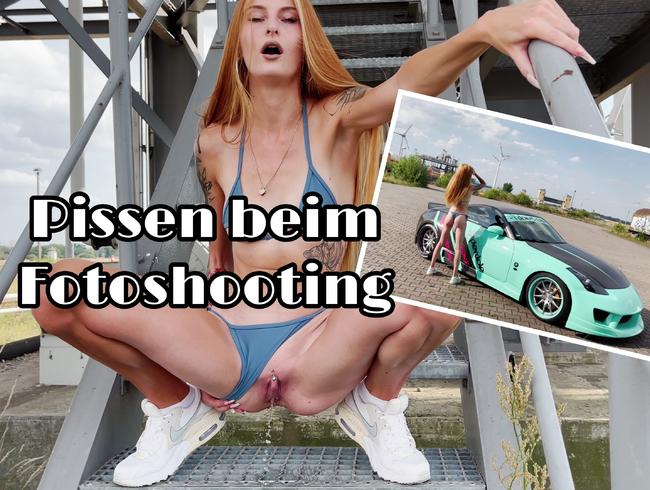 Pissen beim Fotoshooting