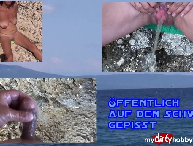 An der Adria, frech öffentlich auf den Schwanz gepisst