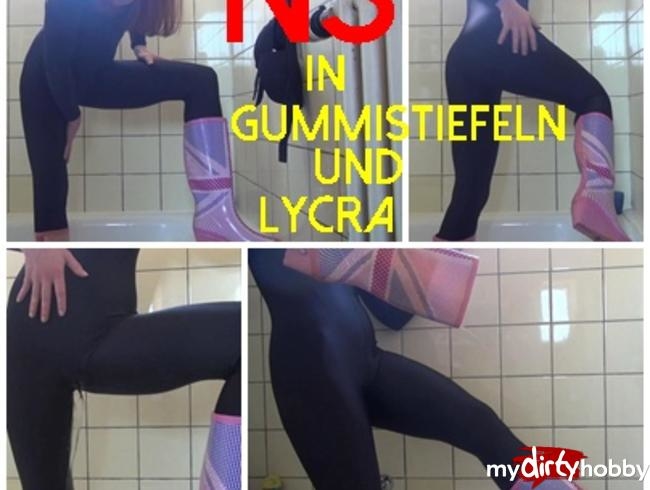 NS in GUMMISTIEFELN und LYCRA