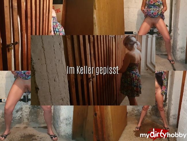 Im Keller gepisst und fast erwischt