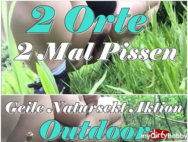 BBW Haarige Pussy / Outdoor pissen - direkt 2 Mal !