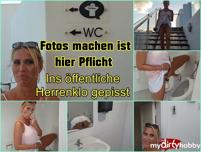 Pissen im öffentlichen Herrenklo