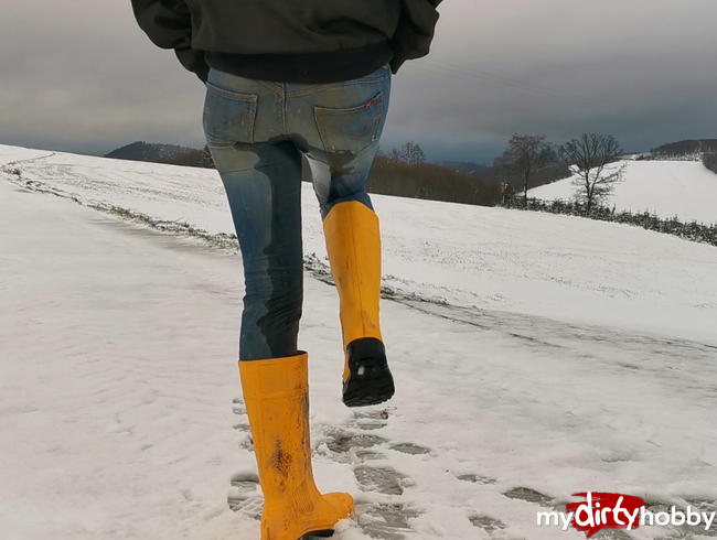 Nasser - Gummistiefel – Schnee - Ausflug – (3)