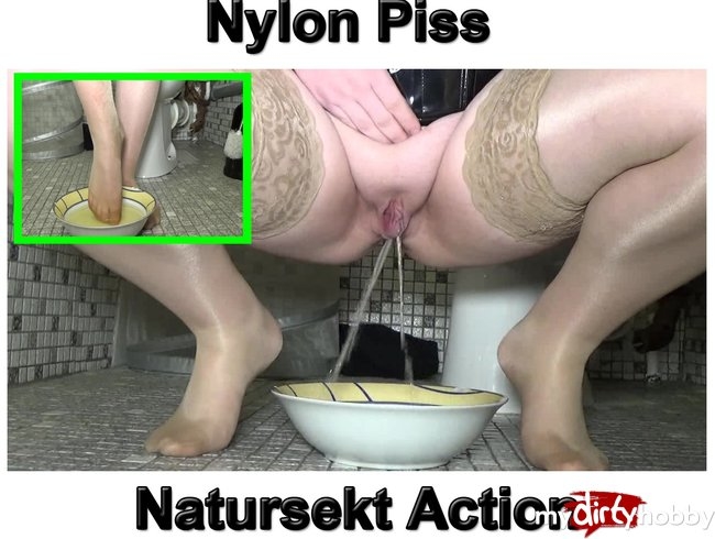 Geile Nylon Piss Natursekt Action